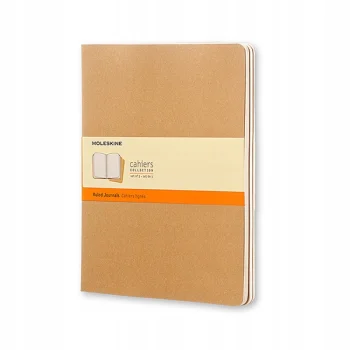 Zestaw 3 zeszytów Cahier Journals XL w linie 120