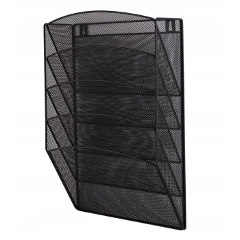 ZESTAW 5 PÓŁEK OFFICE SET METALOWY A4 CZARNY