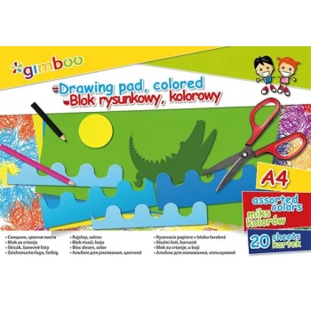 BLOK RYSUNKOWY GIMBOO 70G A4 20K MIX KOLORÓW