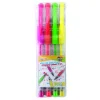 DŁUGOPIS ŻELOWY GIMBOO FLUO 0,8MM 4SZT MIX