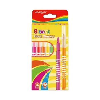 FLAMASTRY KEYROAD FIBER MARKER NEON 8SZT