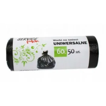 WORKI NA ŚMIECI SP CZARNE HDPE 60L 50szt