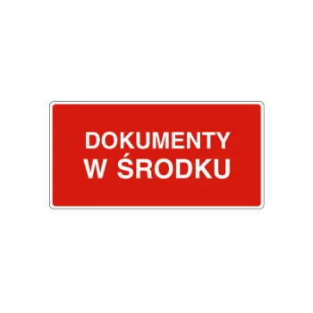 ETYKIETY 100x50mm DOKUMENTY W ŚRODKU 100szt