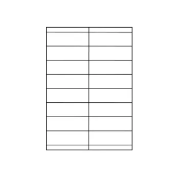 ETYKIETY SAMOPRZYLEPNE A4 - 105x33,8mm 10ark.