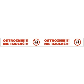 TAŚMA PAKOWA NADRUK OSTROŻNIE NIE RZUCAĆ