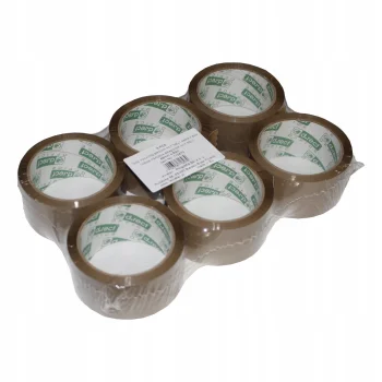 TAŚMA PAKOWA D.RECT KAUCZUKOWA BRĄZOWA 48/66 x6