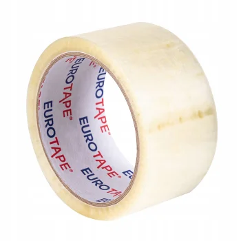 TAŚMA PAKOWA EUROTAPE KAUCZUKOWA TRANSPARENT 48/60