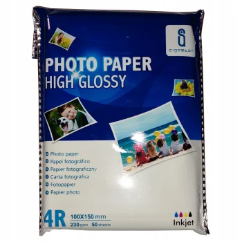 PAPIER FOTOGRAFICZNY GLOSSY A6 230G 50szt FOTO