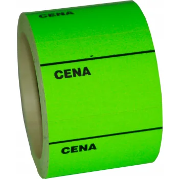 ETYKIETA CENOWA C 40X30MM ZIELONA 300szt